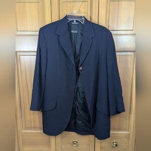 Navy blue wool Shamask jacket